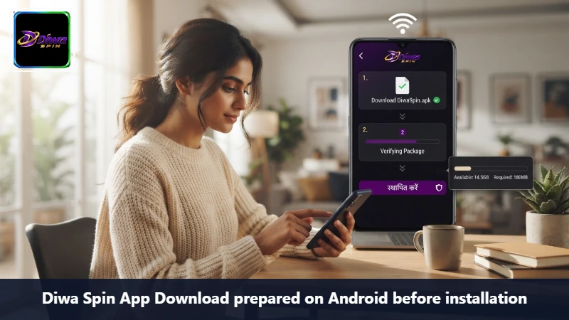 Diwa Spin App Download prepared on Android before installation