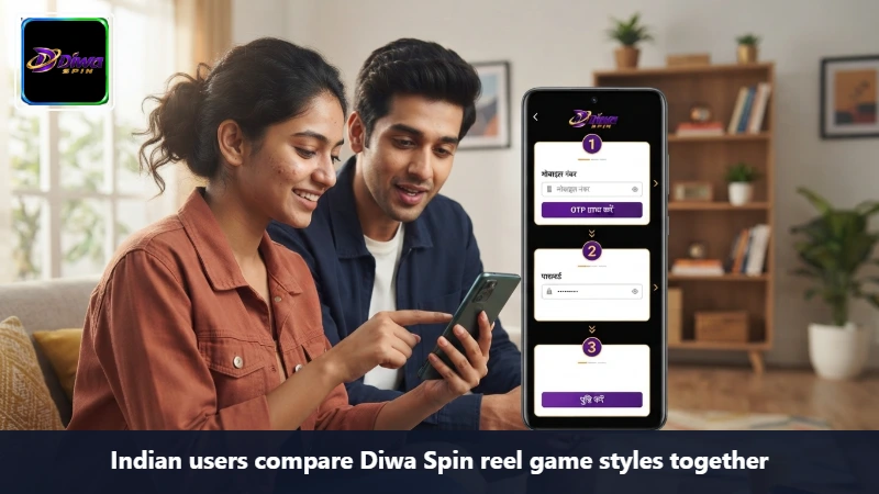 Indian users compare Diwa Spin reel game styles together