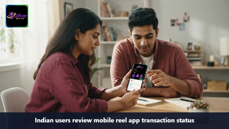 Indian users review mobile reel app transaction status